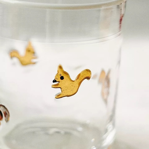 NWT Anthropologie Icon Squirrel   Juice Glass NWT - Picture 2 of 3